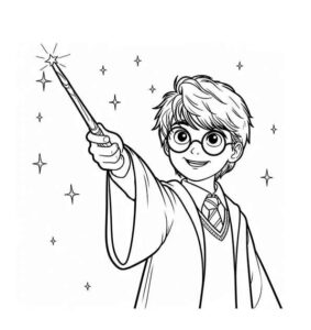 Desenho de Harry Potter Desenho Colorir Imprimir 80