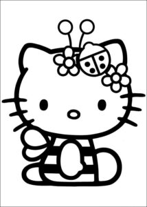 Desenho de Hello Kitty Desenho Colorir Imprimir 08