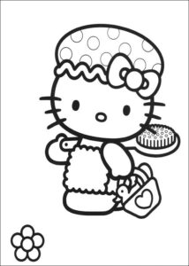Desenho de Hello Kitty Desenho Colorir Imprimir 11