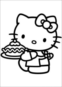 Desenho de Hello Kitty Desenho Colorir Imprimir 14