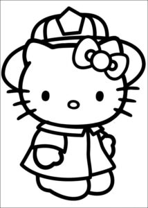 Desenho de Hello Kitty Desenho Colorir Imprimir 15