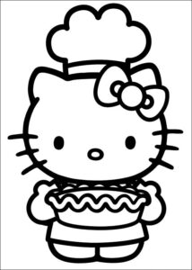 Desenho de Hello Kitty Desenho Colorir Imprimir 19