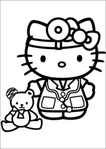 Desenho de Hello Kitty Desenho Colorir Imprimir 21