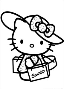 Desenho de Hello Kitty Desenho Colorir Imprimir 22