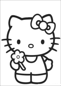 Desenho de Hello Kitty Desenho Colorir Imprimir 23