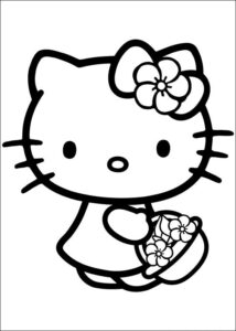 Desenho de Hello Kitty Desenho Colorir Imprimir 24