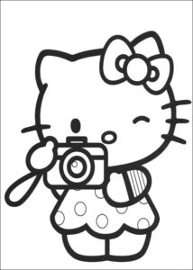 Desenho de Hello Kitty Desenho Colorir Imprimir 25