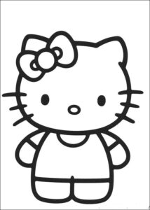 Desenho de Hello Kitty Desenho Colorir Imprimir 27