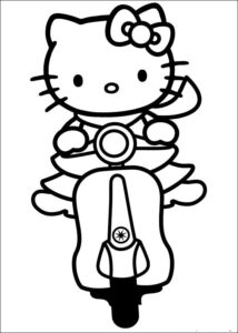 Desenho de Hello Kitty Desenho Colorir Imprimir 28