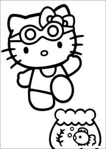 Desenho de Hello Kitty Desenho Colorir Imprimir 29