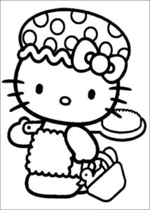 Desenho de Hello Kitty Desenho Colorir Imprimir 30