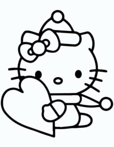 Desenho de Hello Kitty Desenho Colorir Imprimir 36