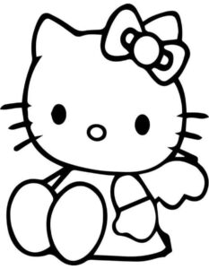 Desenho de Hello Kitty Desenho Colorir Imprimir 37