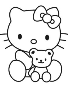 Desenho de Hello Kitty Desenho Colorir Imprimir 41