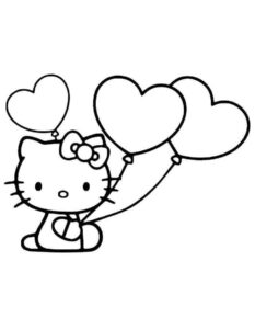 Desenho de Hello Kitty Desenho Colorir Imprimir 47