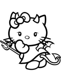 Desenho de Hello Kitty Desenho Colorir Imprimir 52