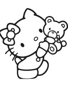 Desenho de Hello Kitty Desenho Colorir Imprimir 55