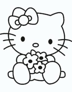 Desenho de Hello Kitty Desenho Colorir Imprimir 56