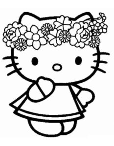 Desenho de Hello Kitty Desenho Colorir Imprimir 57