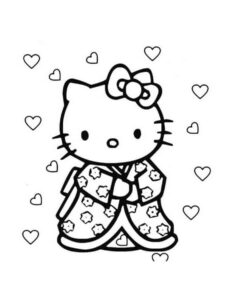 Desenho de Hello Kitty Desenho Colorir Imprimir 58