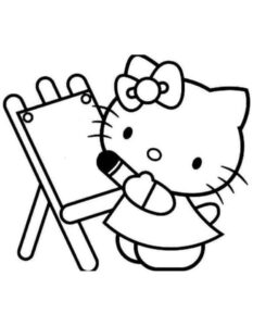 Desenho de Hello Kitty Desenho Colorir Imprimir 64