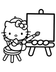 Desenho de Hello Kitty Desenho Colorir Imprimir 66