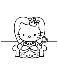 Desenho de Hello Kitty Desenho Colorir Imprimir 68
