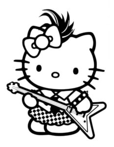 Desenho de Hello Kitty Desenho Colorir Imprimir 69