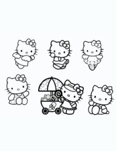 Desenho de Hello Kitty Desenho Colorir Imprimir 72