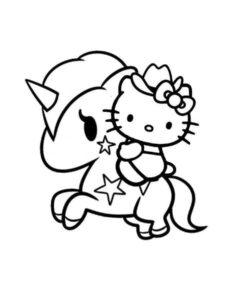 Desenho de Hello Kitty Desenho Colorir Imprimir 76