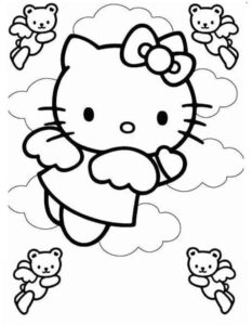 Desenho de Hello Kitty Desenho Colorir Imprimir 77