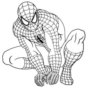 Desenho de Homem Aranha Imprimir 1