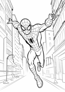 Desenho de Homem Aranha Imprimir 10
