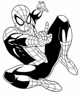 Desenho de Homem Aranha Imprimir 123