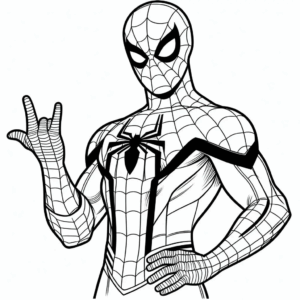 Desenho de Homem Aranha Imprimir 136