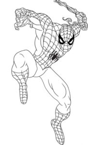 Desenho de Homem Aranha Imprimir 14