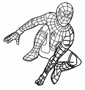 Desenho de Homem Aranha Imprimir 143