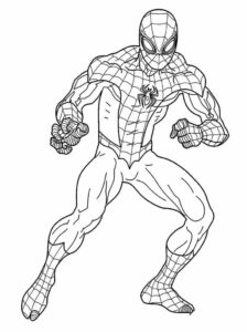 Desenho de Homem Aranha Imprimir 148