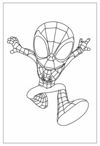 Desenho de Homem Aranha Imprimir 150
