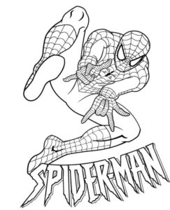 Desenho de Homem Aranha Imprimir 154