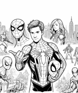 Desenho de Homem Aranha Imprimir 160