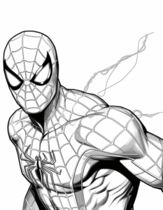 Desenho de Homem Aranha Imprimir 161