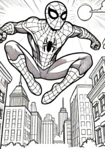 Desenho de Homem Aranha Imprimir 162