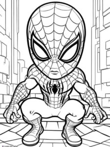 Desenho de Homem Aranha Imprimir 167