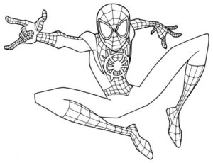 Desenho de Homem Aranha Imprimir 17