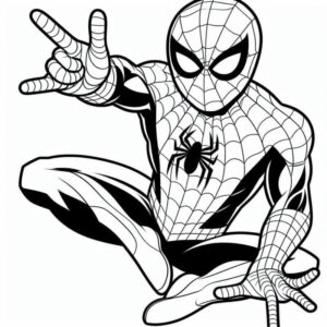 Desenho de Homem Aranha Imprimir 186