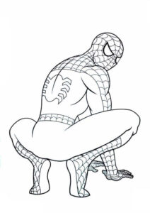 Desenho de Homem Aranha Imprimir 189