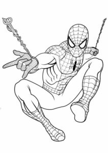 Desenho de Homem Aranha Imprimir 2