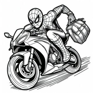 Desenho de Homem Aranha Imprimir 201