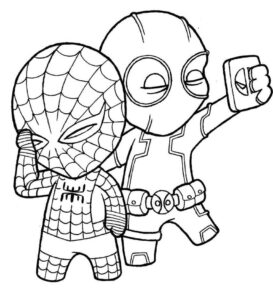 Desenho de Homem Aranha Imprimir 206